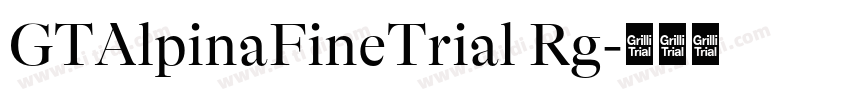 GTAlpinaFineTrial Rg字体转换